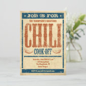 Chili Cook off-uitnodigingen Kaart (Staand voorkant)