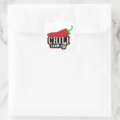Chili Cook-off Vierkante Sticker (Tas)