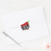 Chili Cook-off Vierkante Sticker (Envelop)