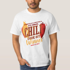 Chili Cook Off winnaar | BBQ Cookout Wedstrijd T-shirt