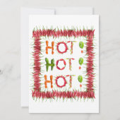 Chili Cook-Out - Chili Competitie Spicy Red Peppe Kaart (Achterkant)