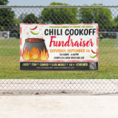 Chili Cookoff Fundraiser Banner met qr-code (Insitu)