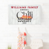 Chili Cookoff Kook van Contest Rustic Family Party Spandoek (Insitu)