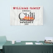 Chili Cookoff Kook van Contest Rustic Family Party Spandoek (Beurs)