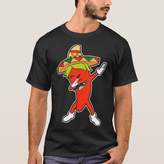Chili Dabbing Pepper Mexican Hot Jalapeno Dab Gift T-shirt (Voorkant)