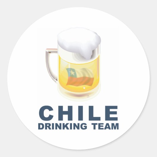 Chili Drink Team Ronde Sticker (Voorkant)