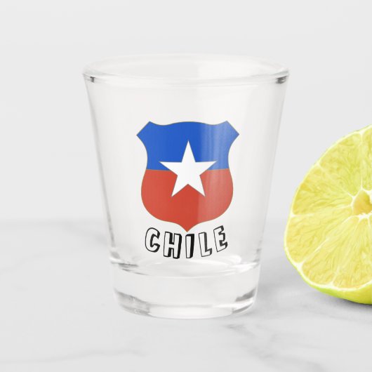 Chili Emblem Shot Glas (Voorkant)