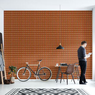 Chili en knoflook vlecht klein behang