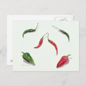 Chili en paprika's 2005 briefkaart (Voorkant / Achterkant)