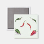 Chili en paprika's 2005 magneet (Voorkant / Achterkant)