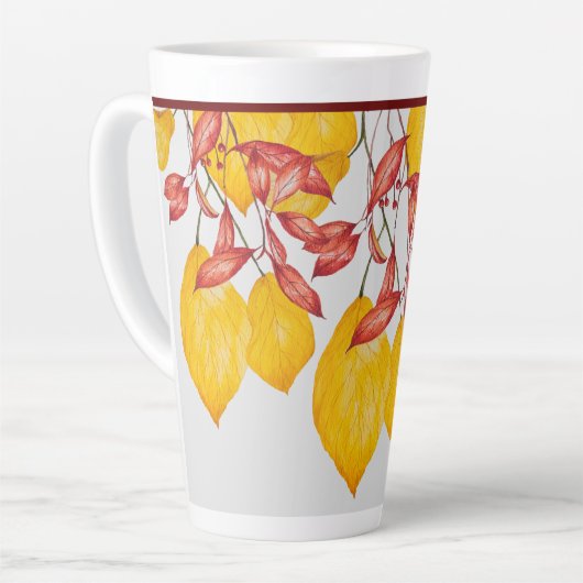 Chili en Turmeric op een grote latte Mok (Linkerhoek)