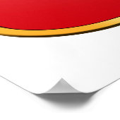 Chili Escudo 2010 vlag Chileense badge Poster (Hoek)