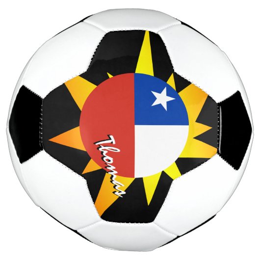 Chili - Football en Chileense vlag / BANG Voetbal (Gedraaid)