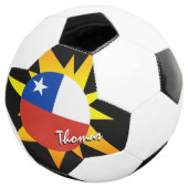 Chili - Football en Chileense vlag / BANG Voetbal (Drie kwart)