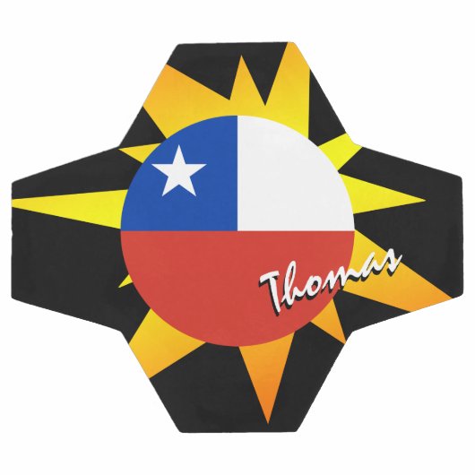 Chili - Football en Chileense vlag / BANG Voetbal (Enkel)