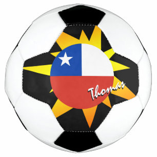 Chili - Football en Chileense vlag / BANG Voetbal
