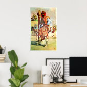 Chili, Gauchos, man in traditionele kledij Poster (Thuiskantoor)