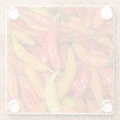 Chili Glazen Onderzetter (Achterkant)