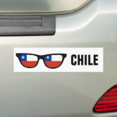 Chili heeft aangepaste tekst en kleurenbumperstick bumpersticker (Op auto)