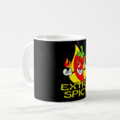 Chili hittegolf - extra pittig koffiemok (Voorkant links)