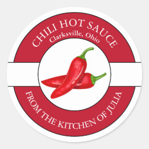 Chili Hot Sauce Label