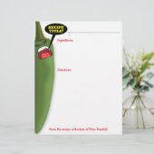 Chili jalepeno pepper Mexicaans recept voor voedin (Staand voorkant)