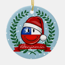 Chili kerststijl met vlag