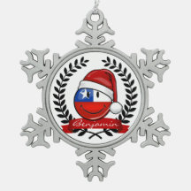 Chili kerststijl met vlag