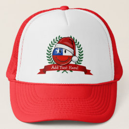 Chili kerststijl met vlag trucker pet