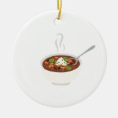 chili kom keramisch ornament (Voorkant)