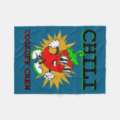 Chili kookploeg chilipeper koken fleece deken (Voorkant (Horizontaal))