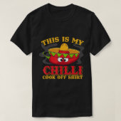 Chili kookt cadeaus Chili Cookoff Funny T-Shirt (Design voorkant)
