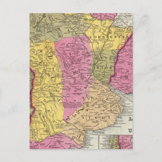 Chili, La Plata en Uruguay Briefkaart (Voorkant)