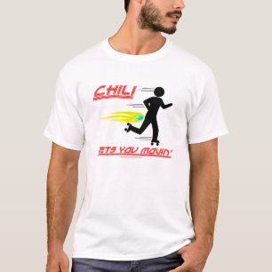 Chili laat je bewegen t-shirt