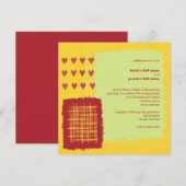 Chili Lemon Wedding Uitnodiging (Voorkant / Achterkant)