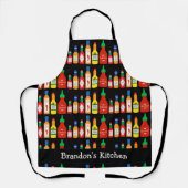 Chili Lover Chili Bottles Patroon Schort (Voorkant)