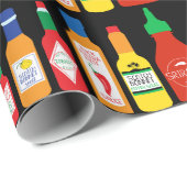 Chili Lover Chili Peppers Patroon Verjaardag Cadeaupapier (Rol Hoek)