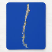 Chili Map Mousepad Muismat (Voorkant)