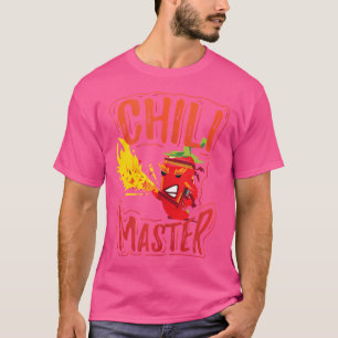 Chili Master Eetwedstrijd Kook Off Rode Peper T-shirt