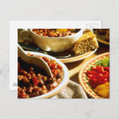 Chili met CornBrood Briefkaart (Voorkant / Achterkant)