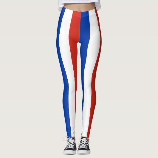 Chili Nationale vlag Kleuren Verticale strippen Leggings (Voorkant)