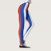 Chili Nationale vlag Kleuren Verticale strippen Leggings (Rechts)