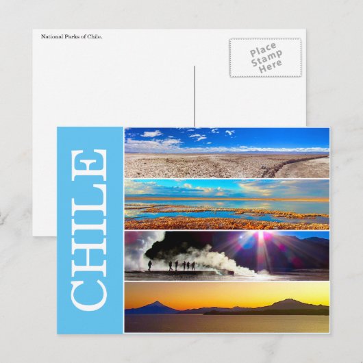 chili natuur uitzichten briefkaart (Voorkant / Achterkant)