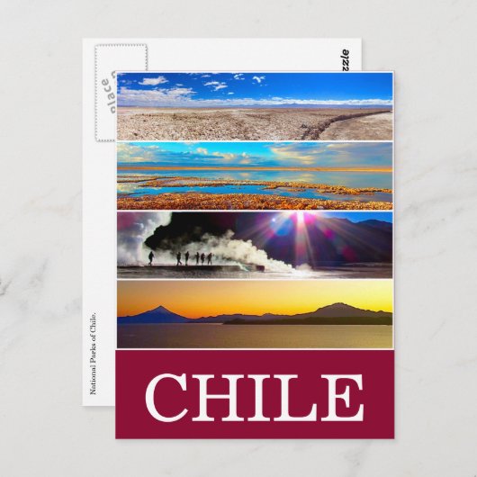 chili natuurlijke uitzichten briefkaart (Voorkant / Achterkant)