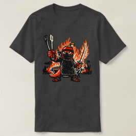 Chili Ninja BBQ Master — Vintage Summer Fire  T-shirt