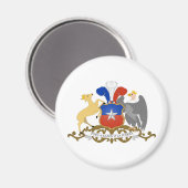 Chili Officieel wapen Heraldiek Symbool Magneet (Voorkant / Achterkant)