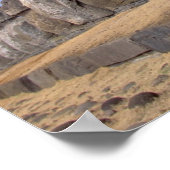 Chili, Paaseiland. De 15 Moais bij Ahu Poster (Hoek)