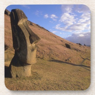 Chili, Paaseiland. Heuvel met Moai Bier Onderzetter