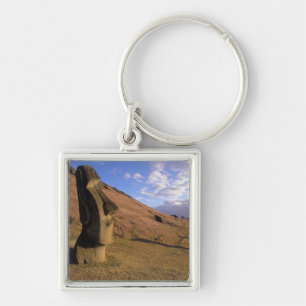 Chili, Paaseiland. Heuvel met Moai Sleutelhanger