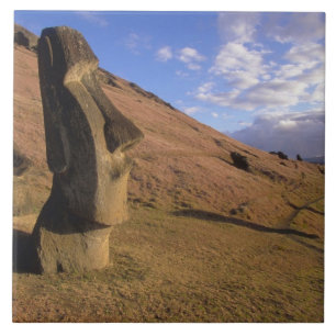 Chili, Paaseiland. Heuvel met Moai Tegeltje